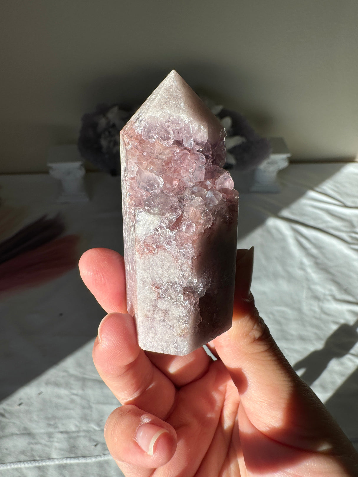 Lavender Pink Amethyst Tower