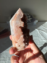 Druzy Red Pink Amethyst Tower