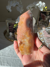 Peachy Pink Amethyst Tower