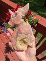 Druzy Pink Amethyst Unicorn