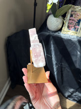 Pink Amethyst Bat on stand