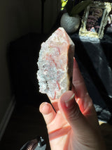 Pink Amethyst x Smoky Quartz Tower