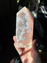 Pink Amethyst x Smoky Quartz Tower