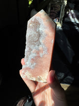 Pink Amethyst x Smoky Quartz Tower