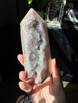 Pink Amethyst x Smoky Quartz Tower