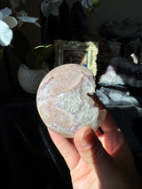 Pink Amethyst Sphere with Quartz Points
