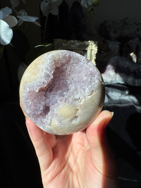 Lavender Pink Amethyst Sphere