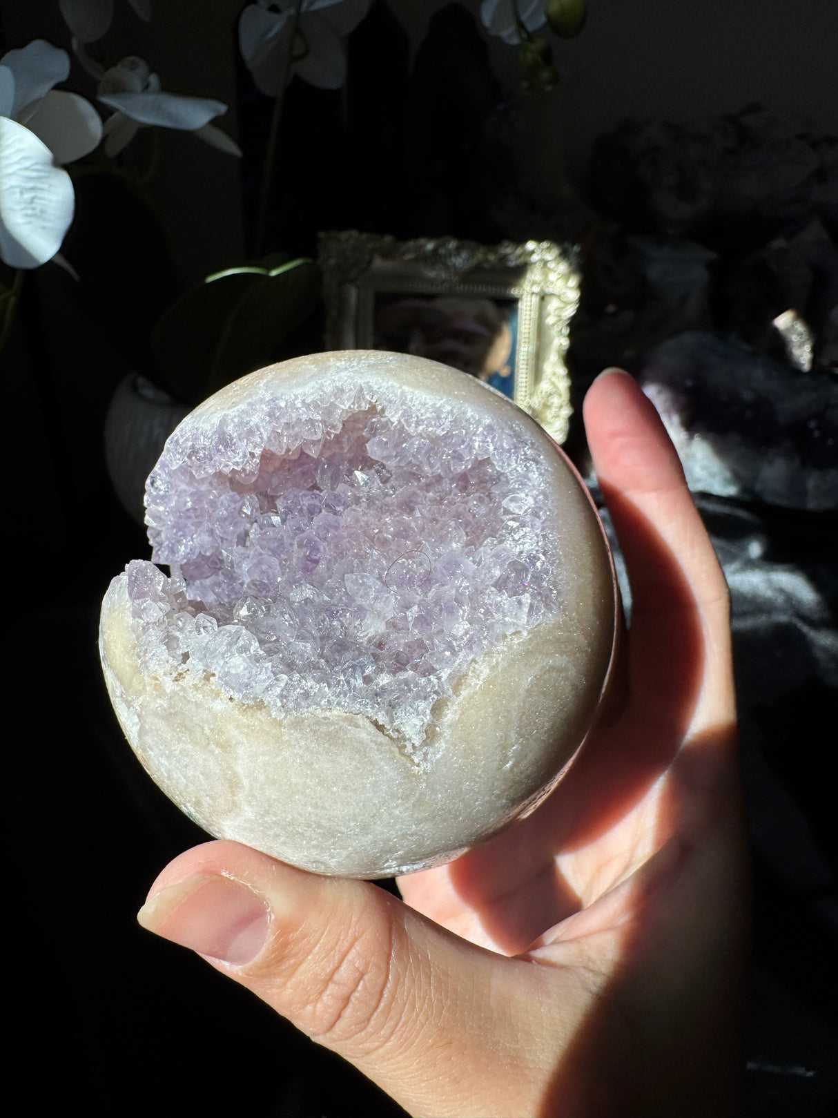 Lavender Pink Amethyst Sphere