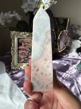 Orby Pastel Pink Amethyst Obelisk