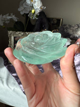 Minty Green Fluorite Rose
