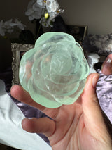 Minty Green Fluorite Rose