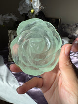 Minty Green Fluorite Rose