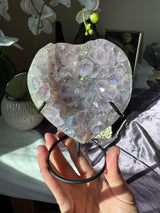 Aura Amethyst Heart