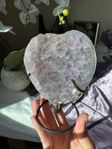 Aura Amethyst Heart