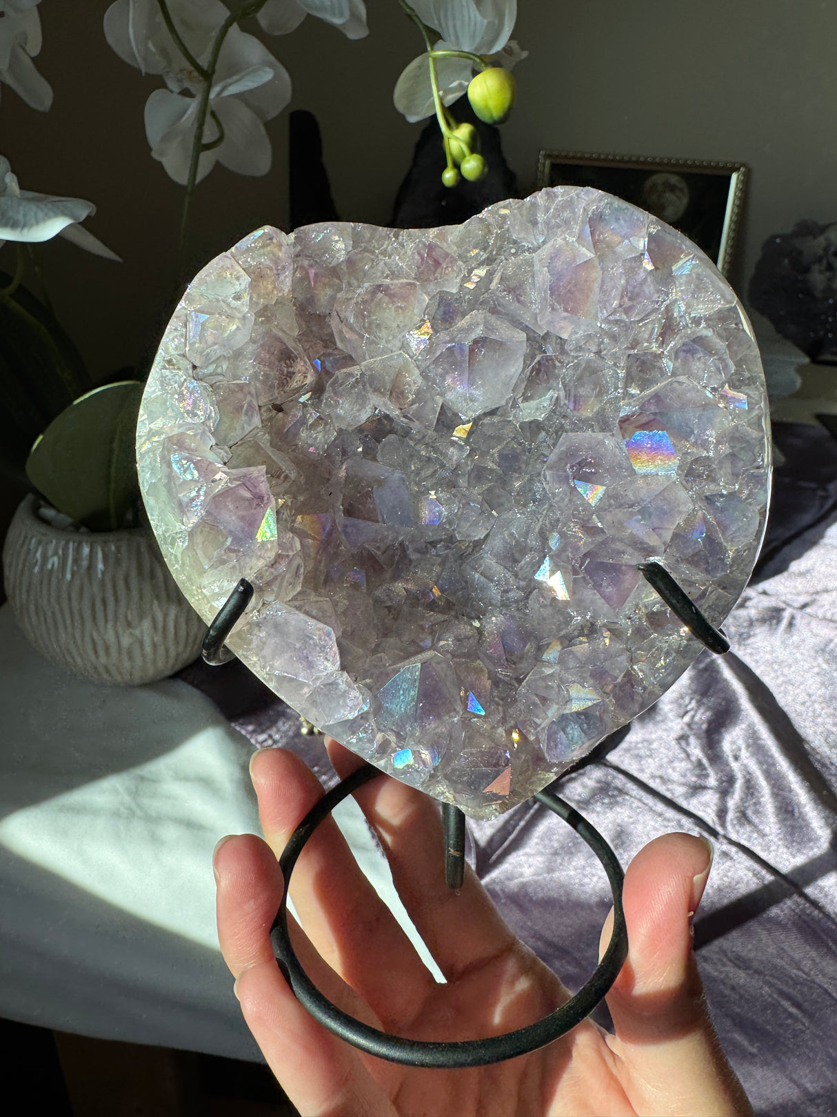 Aura Amethyst Heart