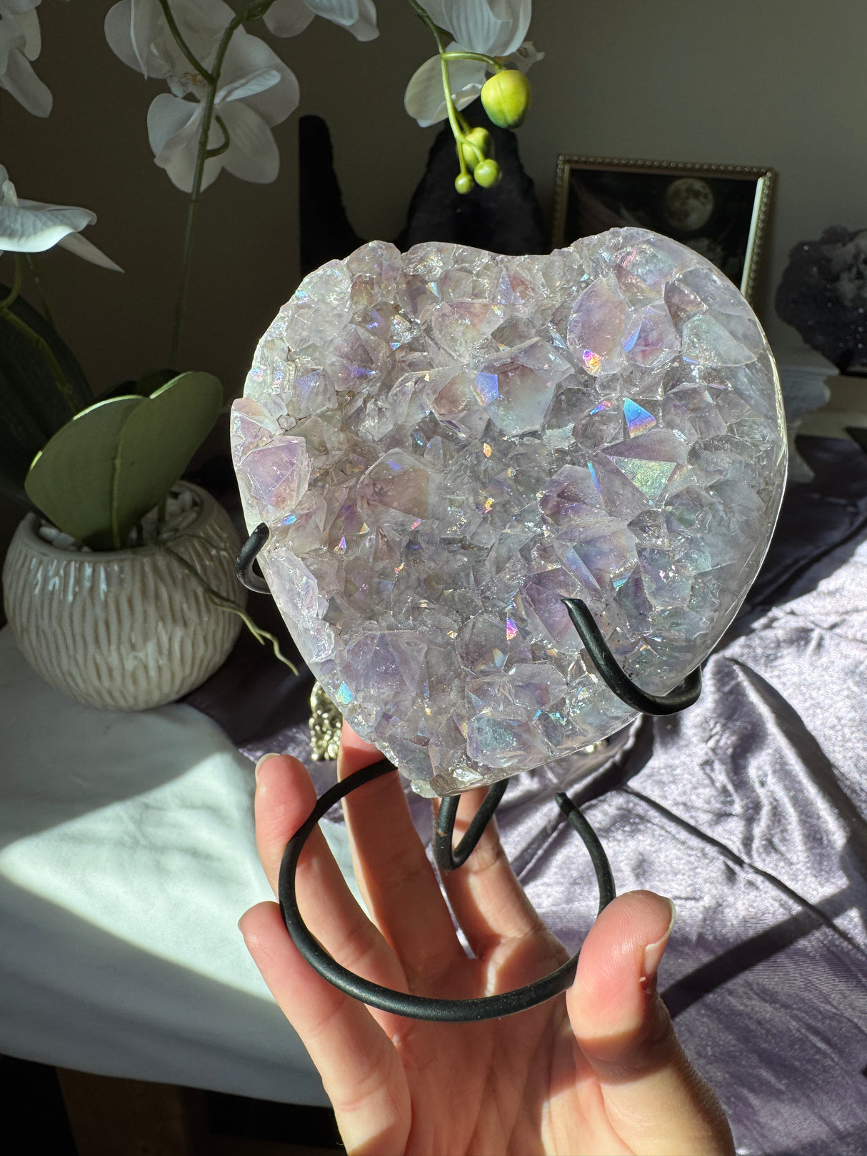 Aura Amethyst Heart