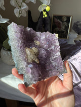 Druzy Amethyst Calcite Cluster