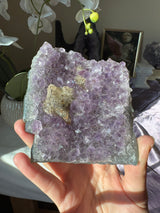 Druzy Amethyst Calcite Cluster