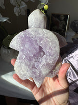 Lavender Pink Amethyst Turtle