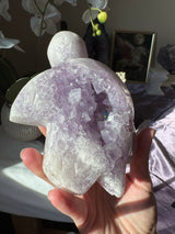 Lavender Pink Amethyst Turtle
