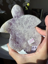 Lavender Pink Amethyst Turtle