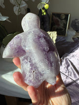 Lavender Pink Amethyst Turtle