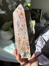 XL Pink Sea Jasper Tower