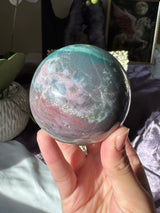 Pink & Teal Sea Jasper Sphere