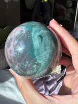Pink & Teal Sea Jasper Sphere