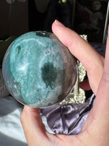 Pink & Teal Sea Jasper Sphere
