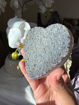 Rare Blue Amethyst Heart