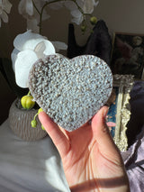 Rare Blue Amethyst Heart