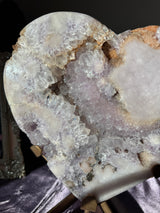 XL Lavender Pink Amethyst Heart