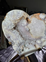 XL Lavender Pink Amethyst Heart