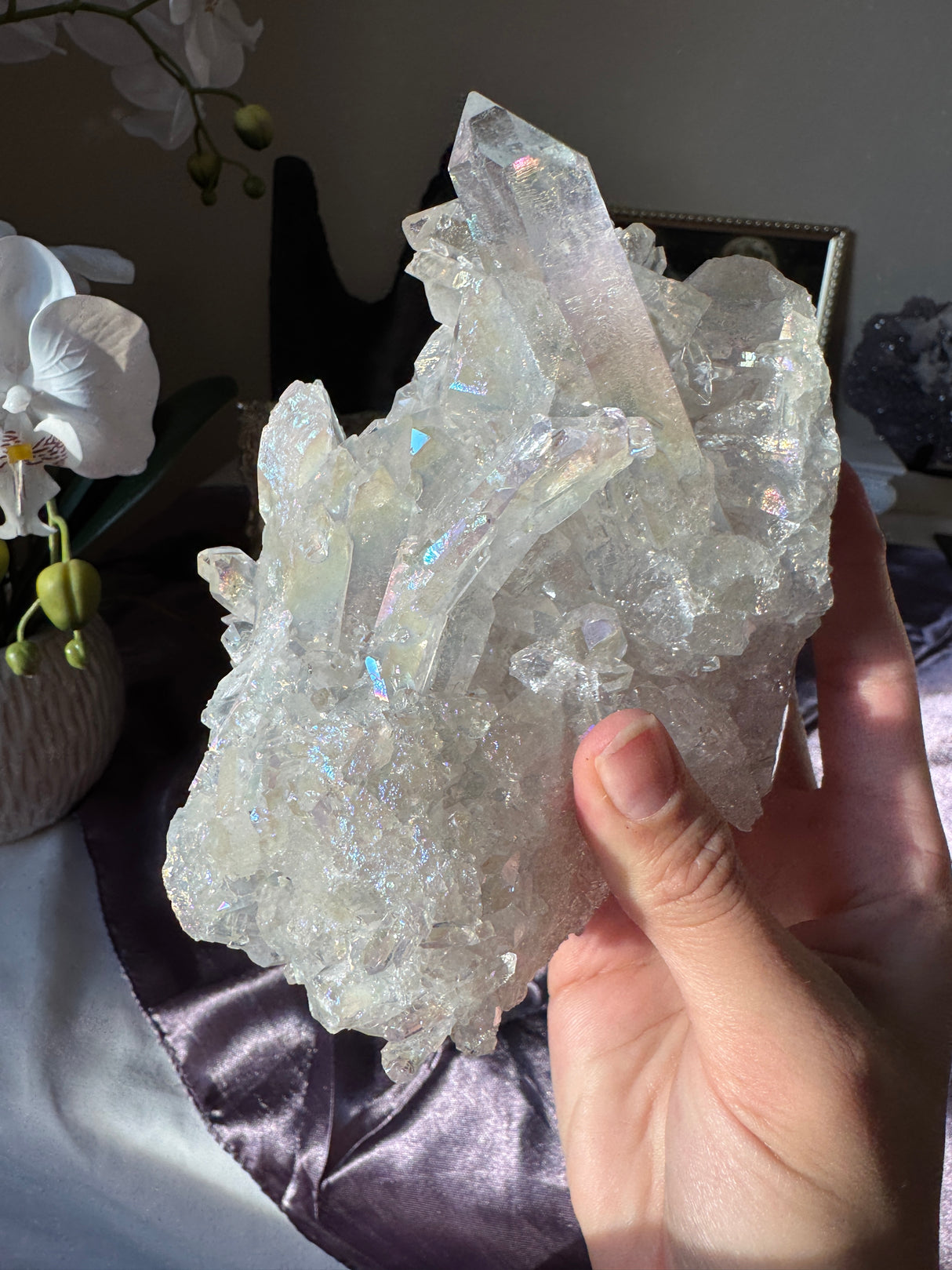 Aura Brazilian Quartz Cluster