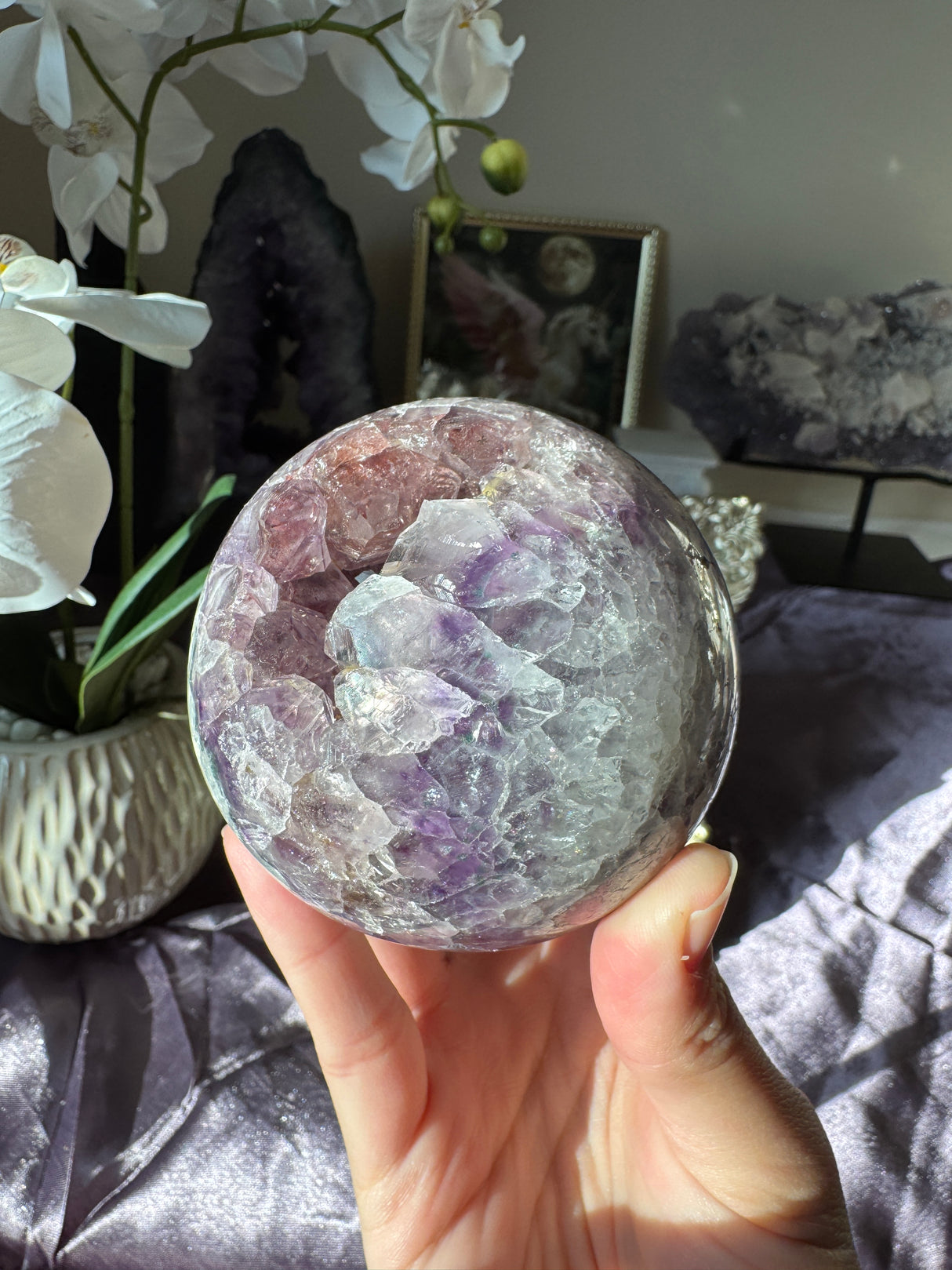 Unicorn Amethyst Sphere