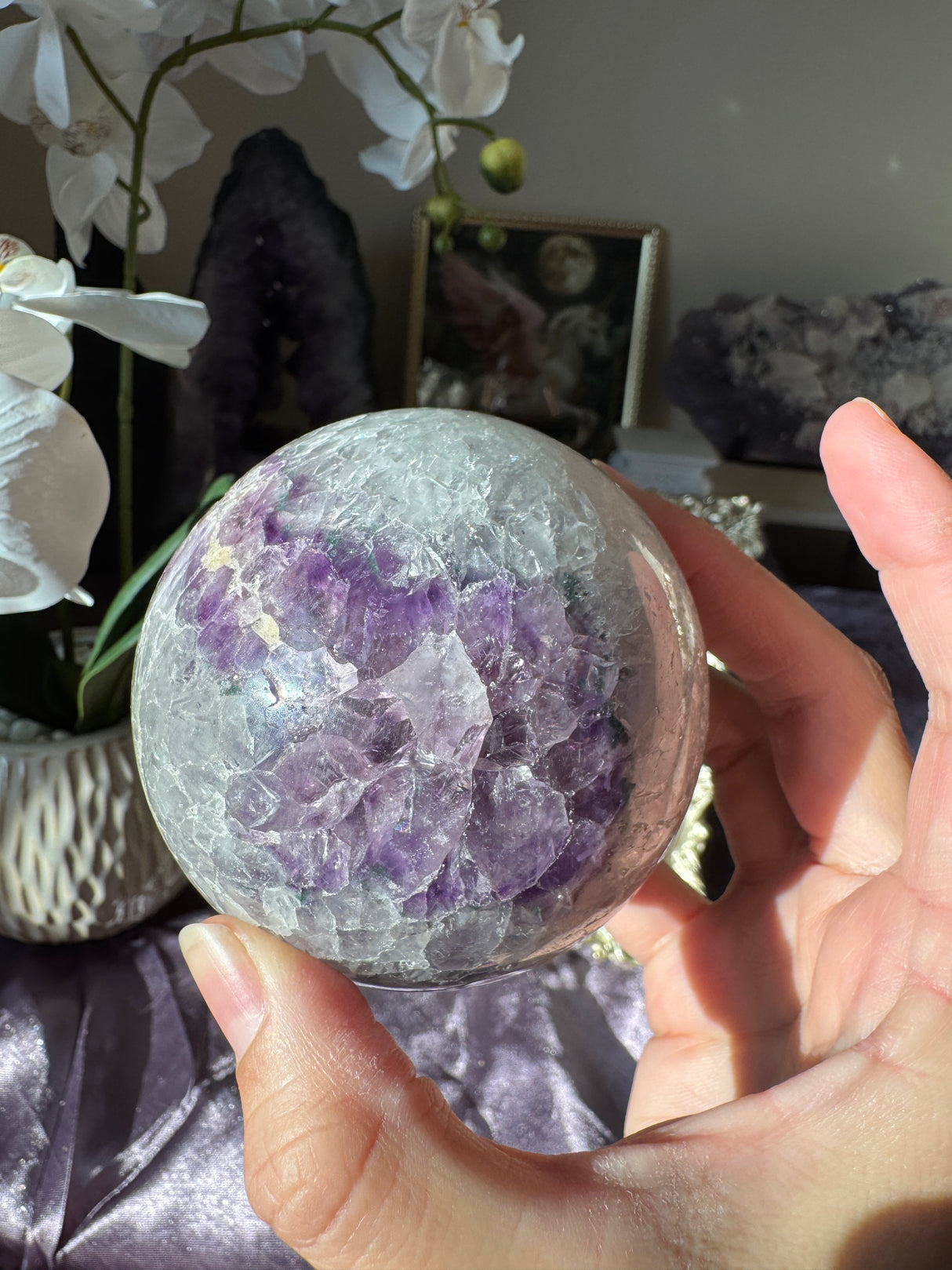 Unicorn Amethyst Sphere