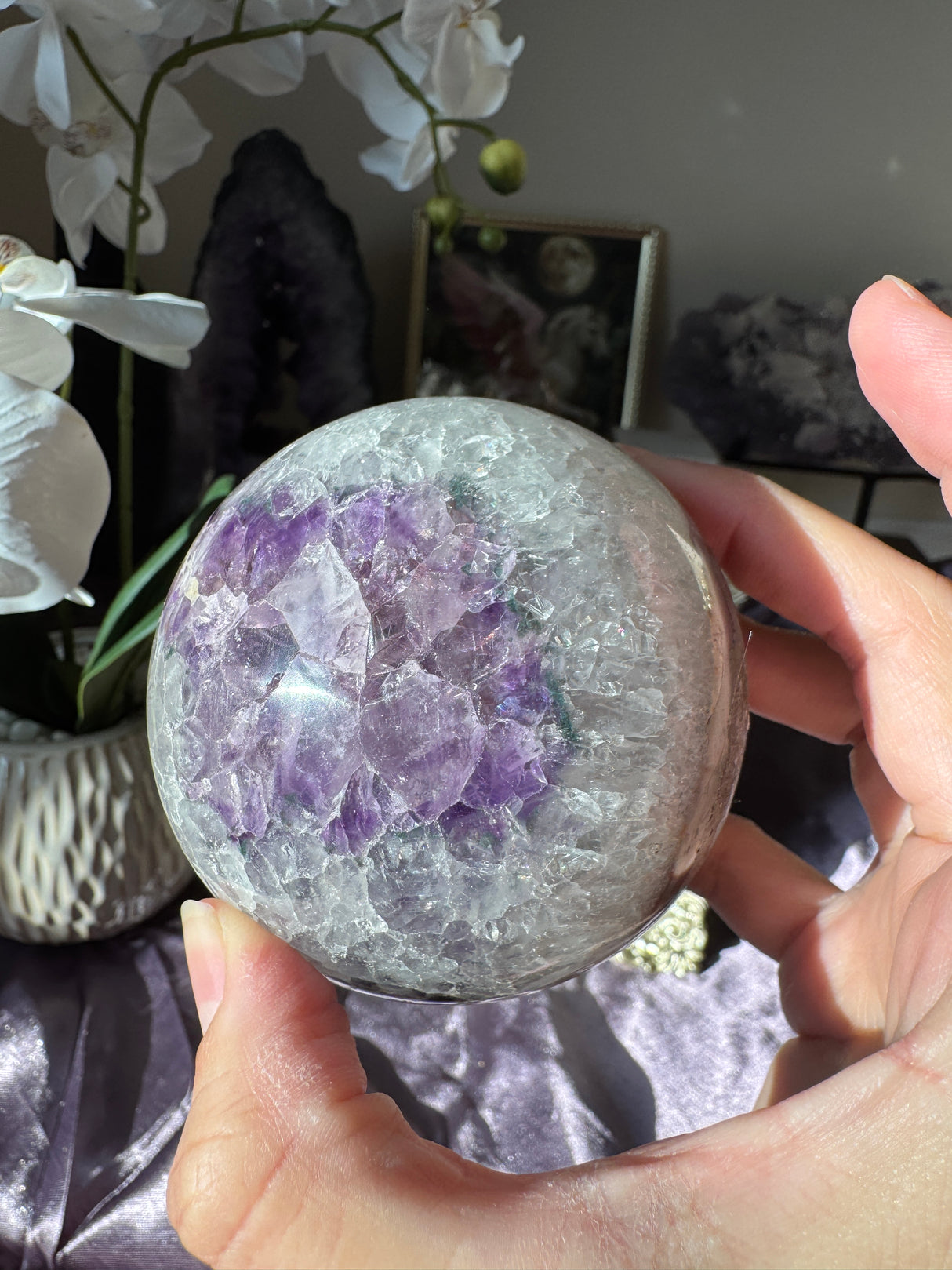 Unicorn Amethyst Sphere