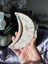 Pastel Flower Agate Moon