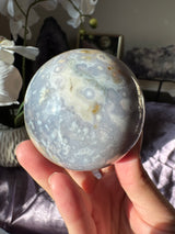 Dusty Blue Sea Jasper Sphere