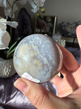 Dusty Blue Sea Jasper Sphere