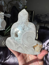 Pastel Pink Amethyst Buddha