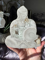 Pastel Pink Amethyst Buddha