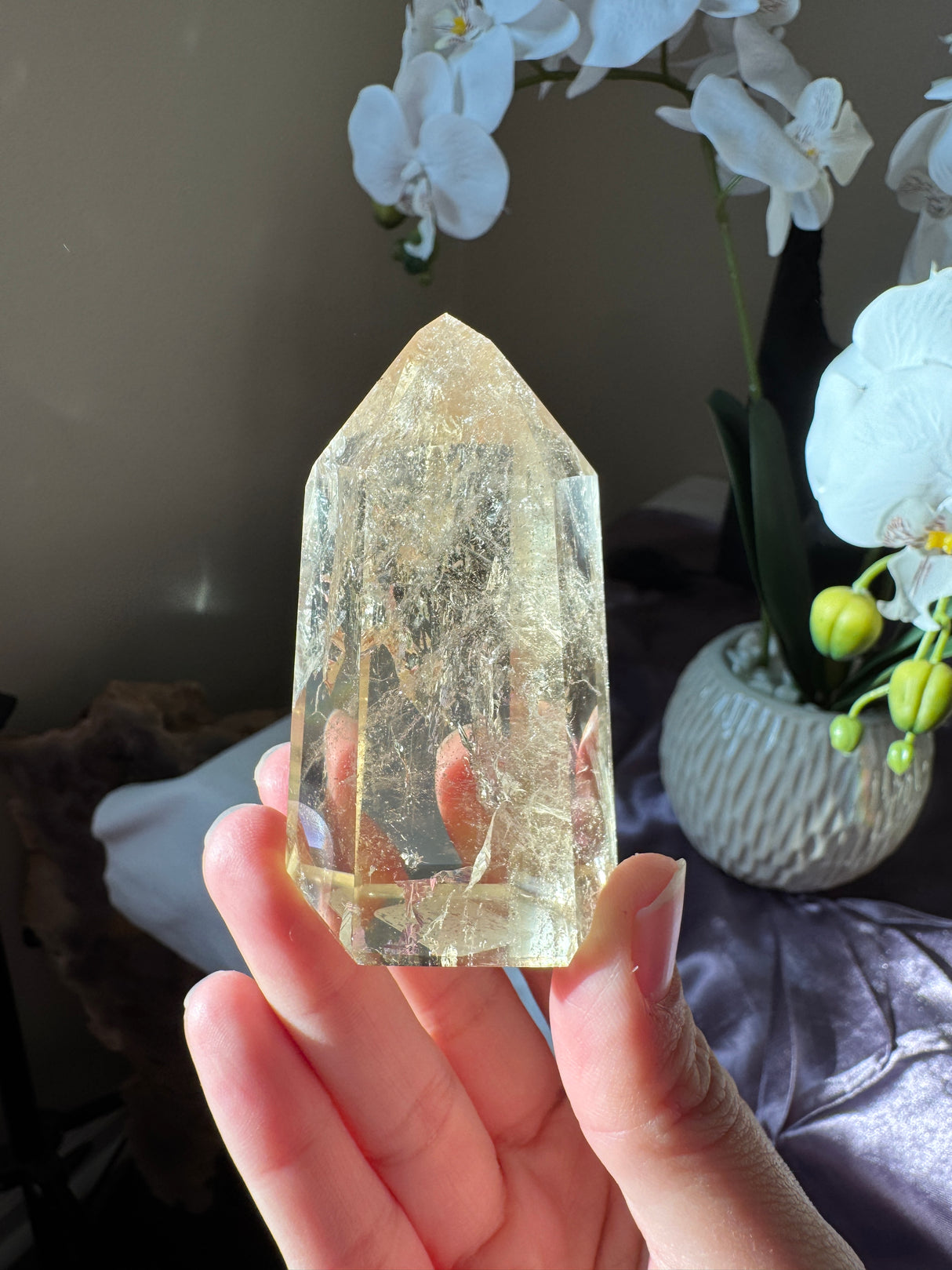 Champagne Citrine Tower