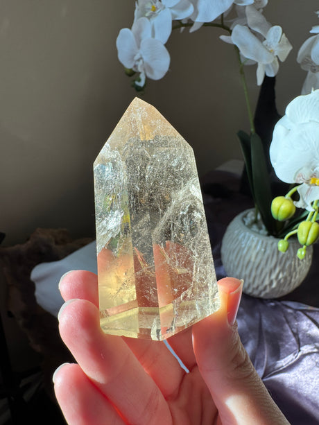 Champagne Citrine Tower