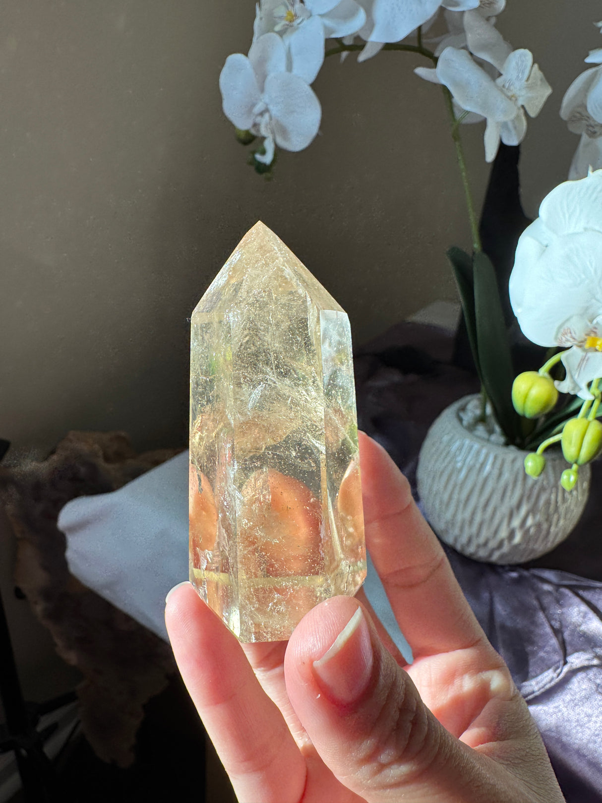 Champagne Citrine Tower