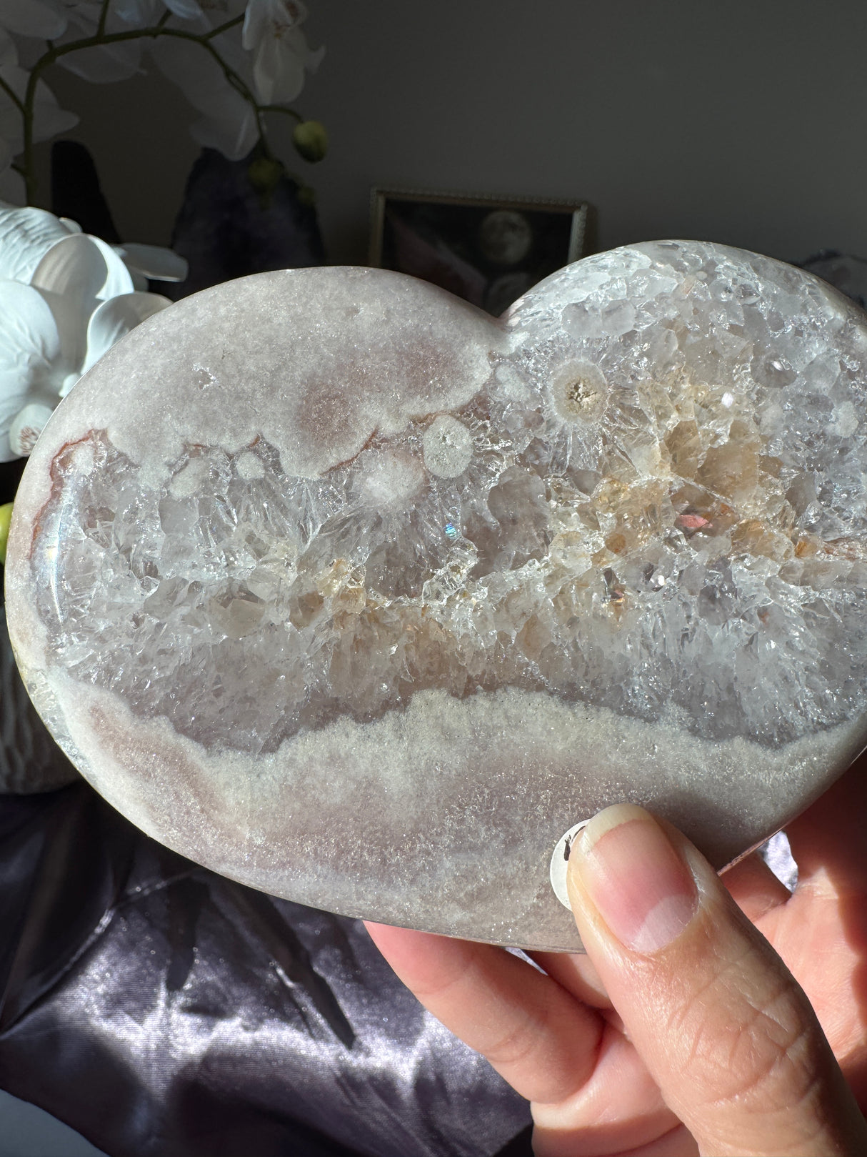 Pink Amethyst Heart