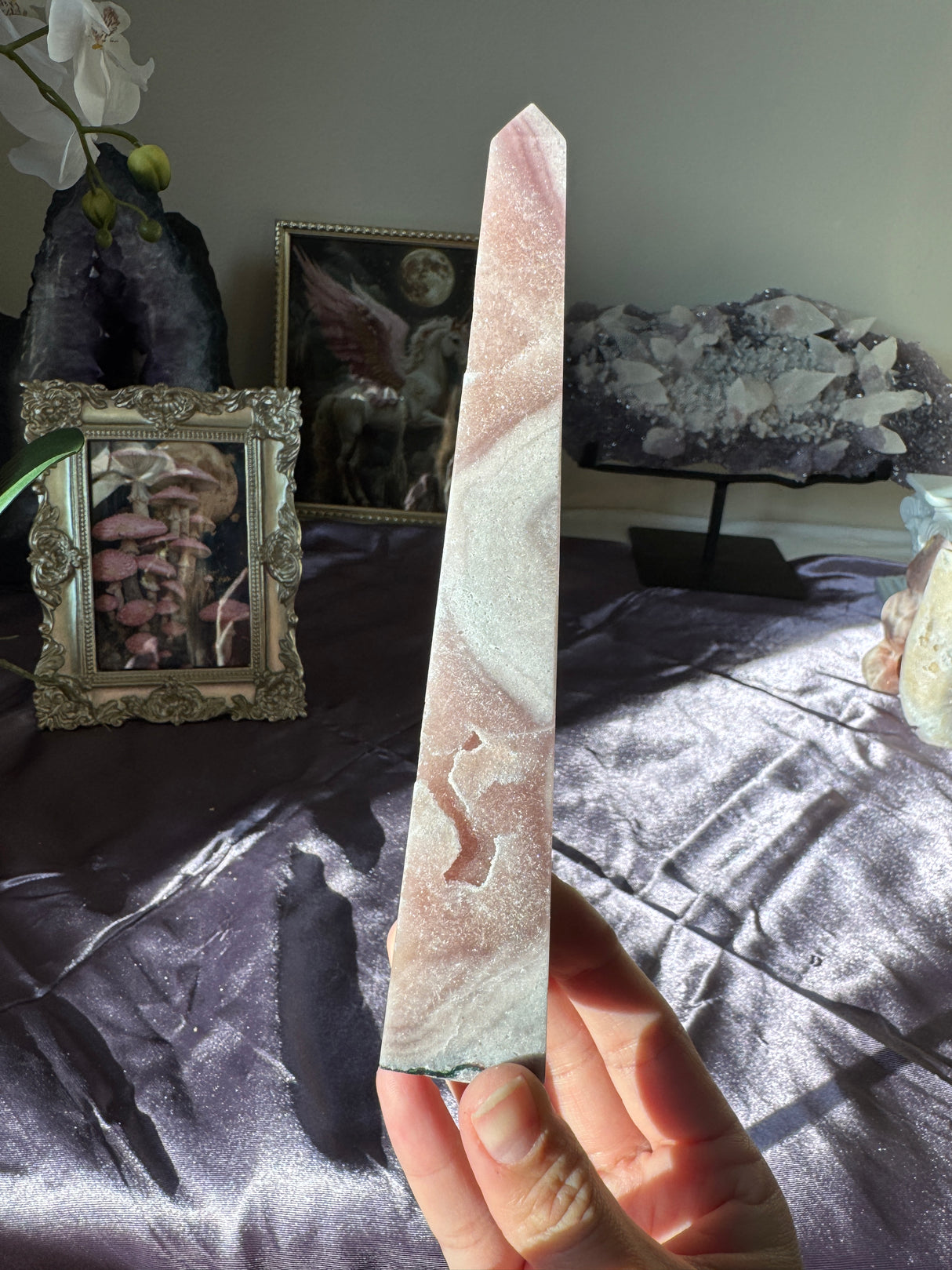 Pink Amethyst Obelisk