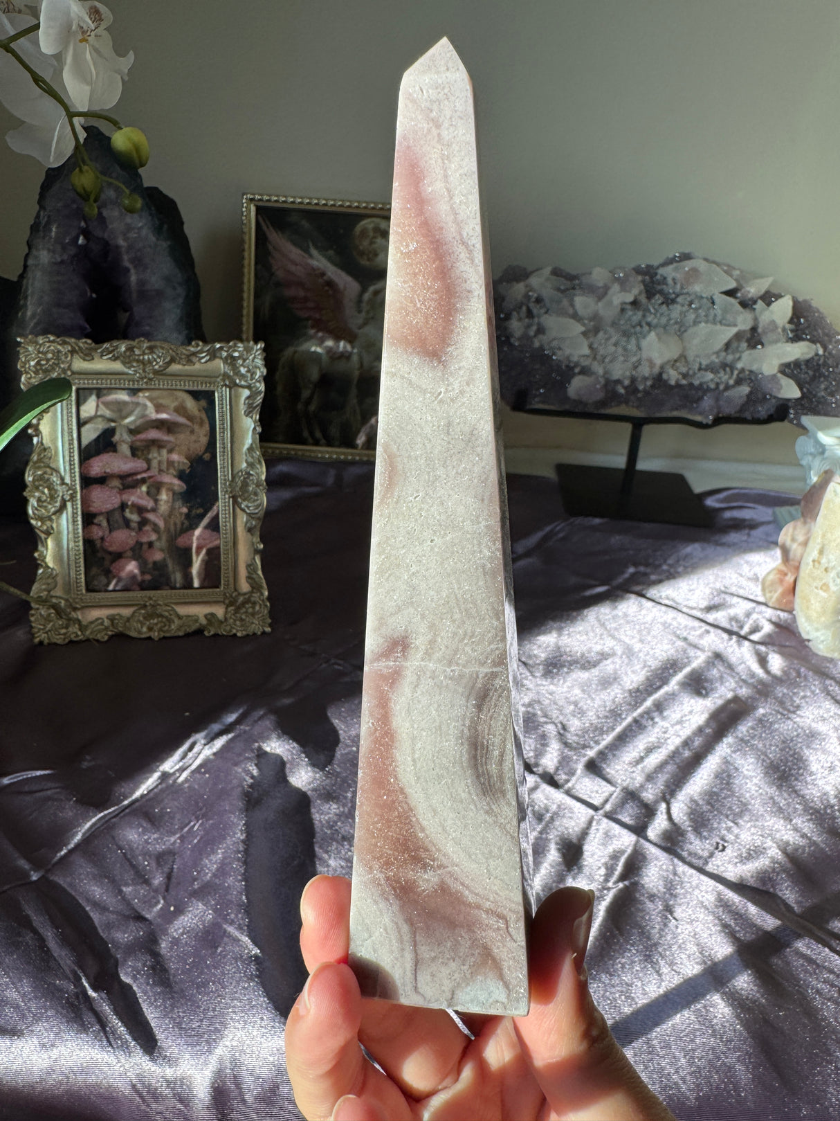 Pink Amethyst Obelisk