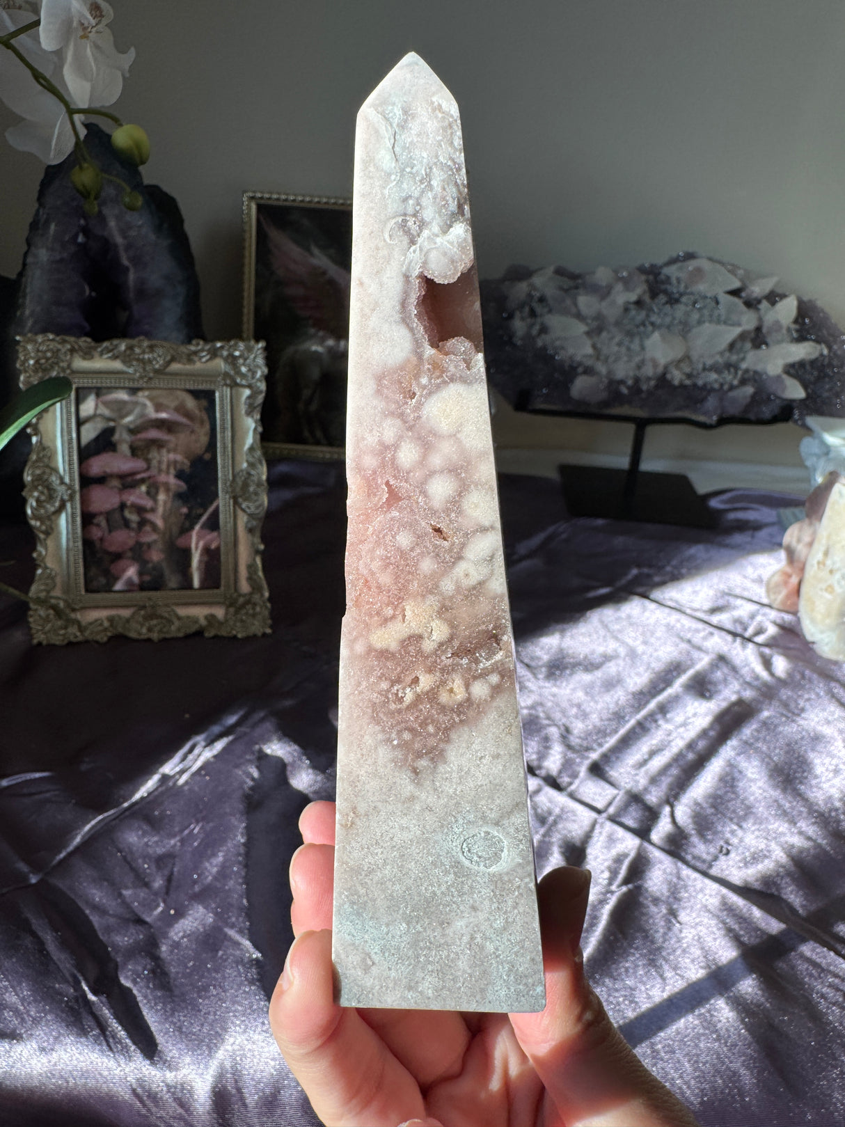 Pink Amethyst Obelisk